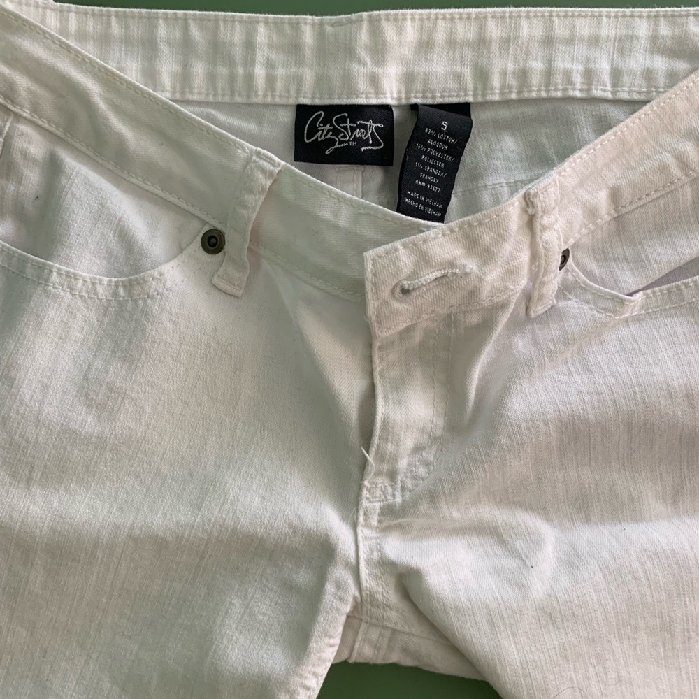 City Streets Brand White Skinny Jeans Size 5